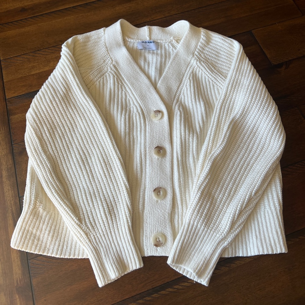 Brushed Shaker-Stitch Cardigan Sweater